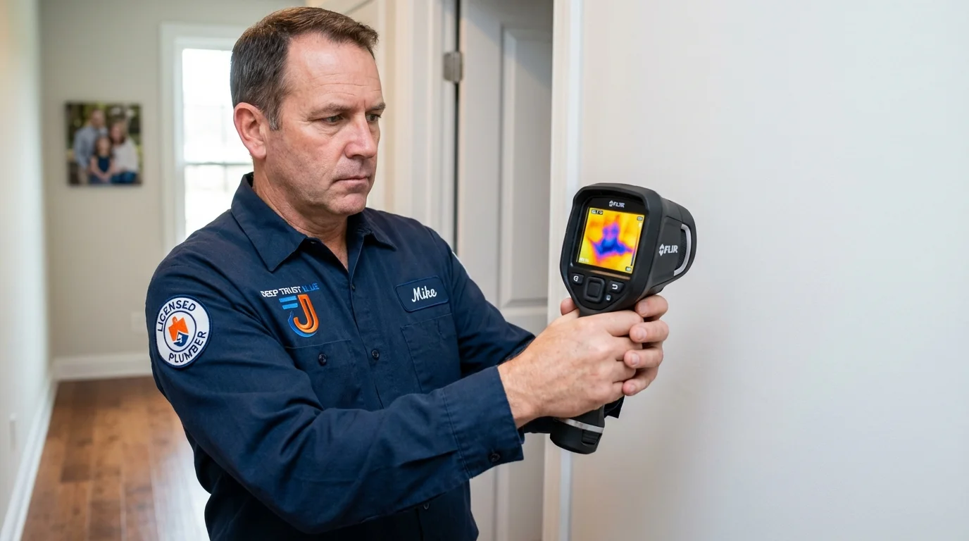 Thermal imaging leak detection by Johns Plumbing LLC in Manito